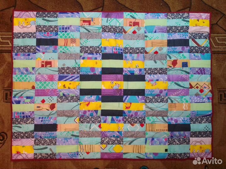 Одеяло детское лоскутное 145*108 см