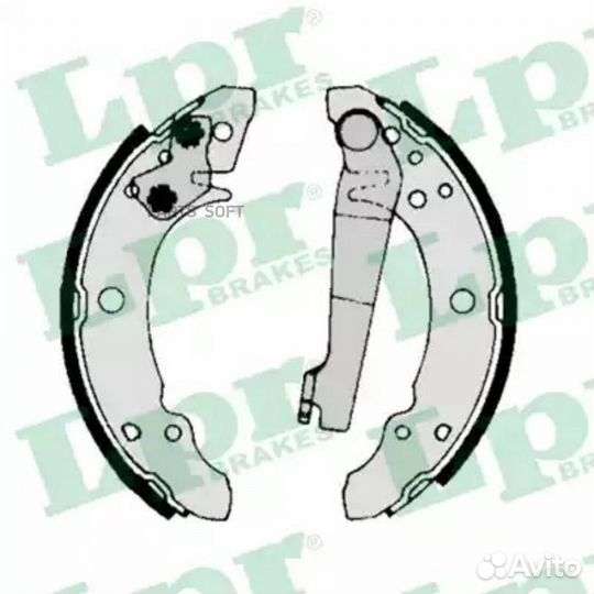 LPR 00140 Колодки торм. барабанные