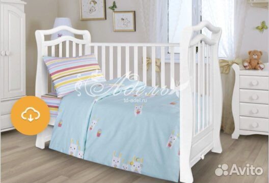 Постельное белье в детскую кроватку бу