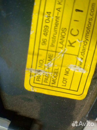 Панель приборов Chevrolet Lanos ZAZ sens Chans