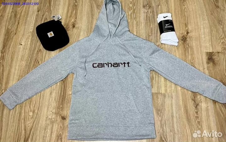 Худи Carhartt на флисе 3 цвета новые (Арт.87481)