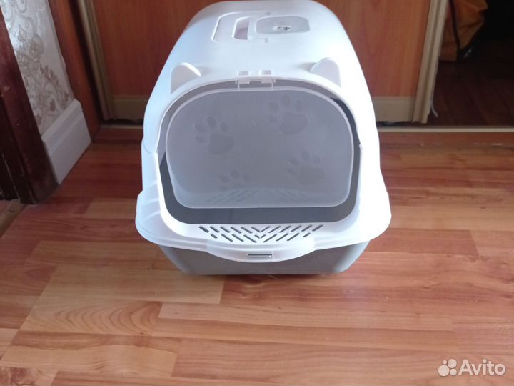 Лоток для кошек дом PetPaw, размеры 51*37