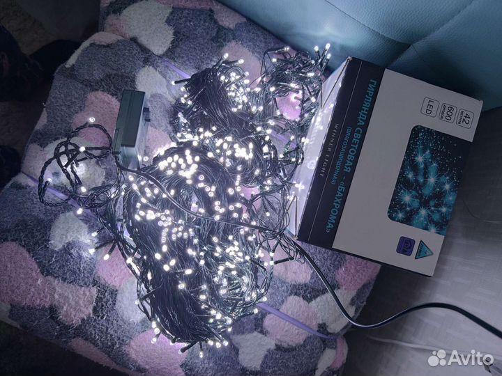 Гирлянда светодиодная новогодняя 4м и 42 метра