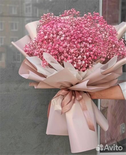 Букеты Гиганты из Гипсофилы