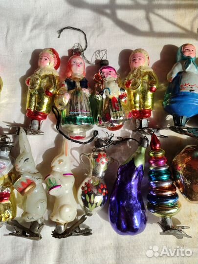 Елочные игрушки СССР на прищепке