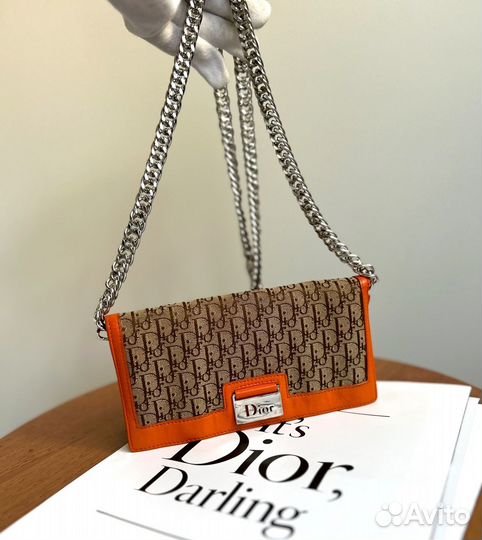 Винтажная сумка Dior оригинал клатч y2k fendi