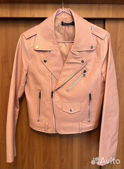 Кожаная куртка косуха женская