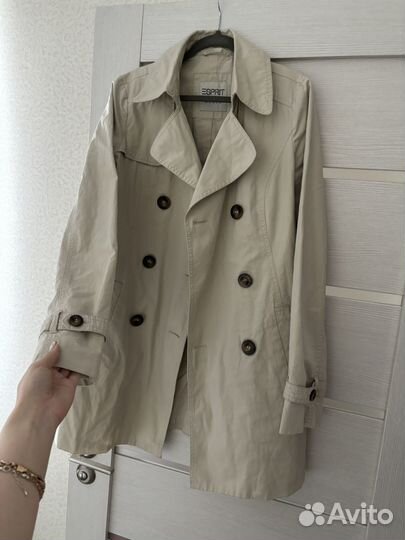 Тренч фирменный esprit плащ пальто женское 46