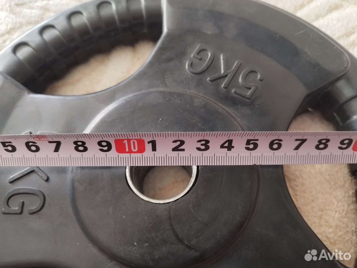 Блины для штанги 5 кг d 26