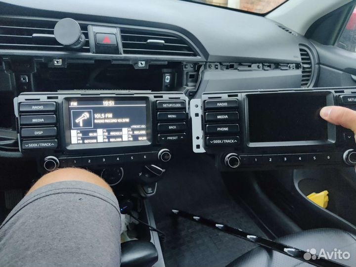 Штатная магнитола kia Rio 4