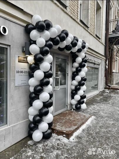Оформление шарами, гирлянда из шаров на открытие