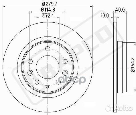 Диск тормозной BD0563 bapco