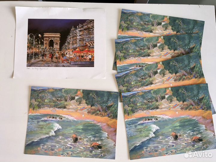 Открытки Европа Рим Венеция Париж