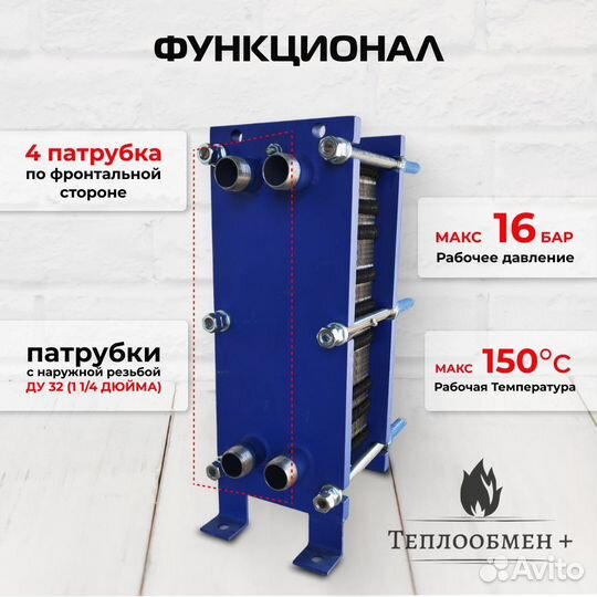 Теплообменник SN 04-40 для отопления 450 м2 45кВт