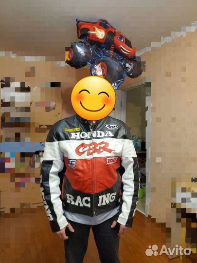 Мотокуртка кожаная мужская