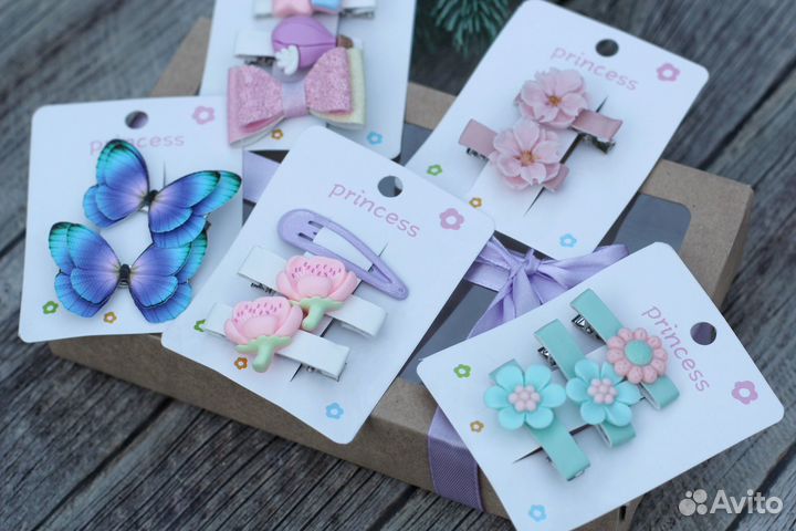 Заколка и резизки набор на новый год