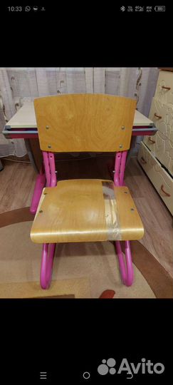 Растушая парта и стул Деми