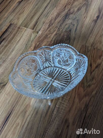 Ваза конфетница хрусталь СССР