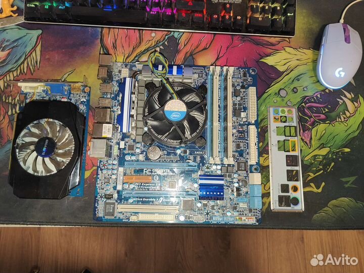 Комплект платформенный. Мать, проц, озу, карта