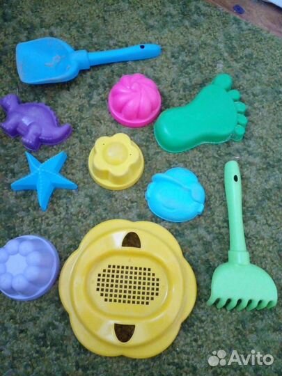 Песочный набор.Попит.Динозавры.Животные.Пасудка