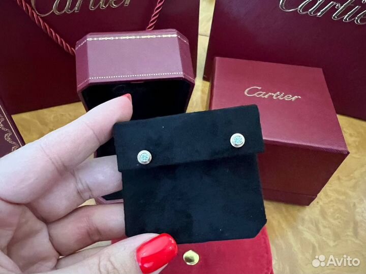 Серьги пуссеты Cartier D'Amour