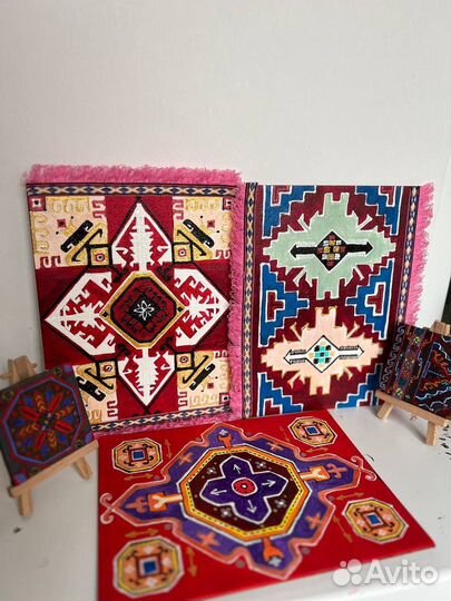 Этно ковры, мини ковры, этно сувенир, подарок