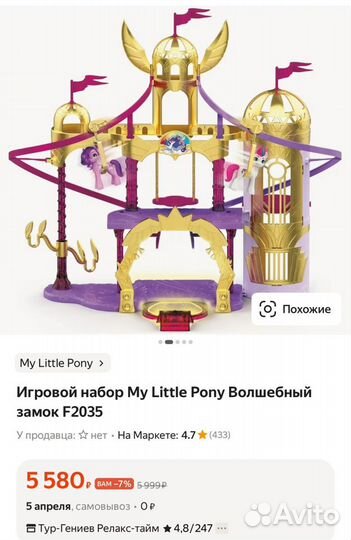 Игровой набор My Little Pony Волшебный замок