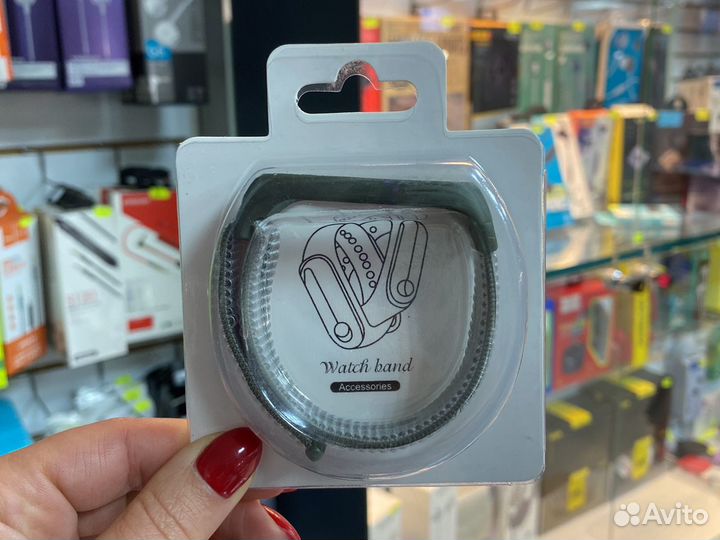 Ремешок mi band 5 хаки