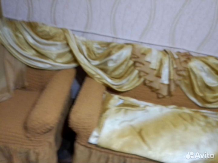 Шторы с ламбрекеном бу