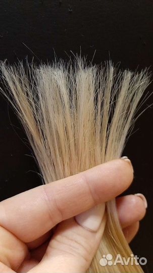 Волосы для наращивания блонд 30 см