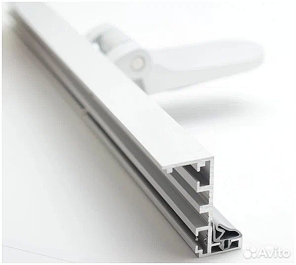 Стеклянная дверь Графит 2030 х 730 к ALU-коробкой