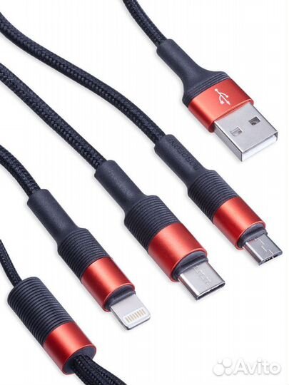 Кабель AUX Viton (спираль) цвет: черный, белый