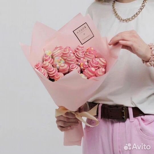 Букет из клубники в бельгийском шоколаде