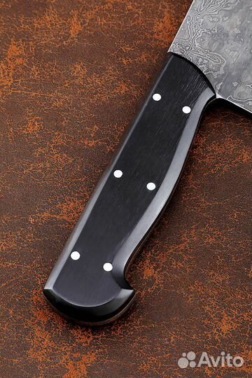 Тяпка 9 дамаск цельнометаллическая черный граб