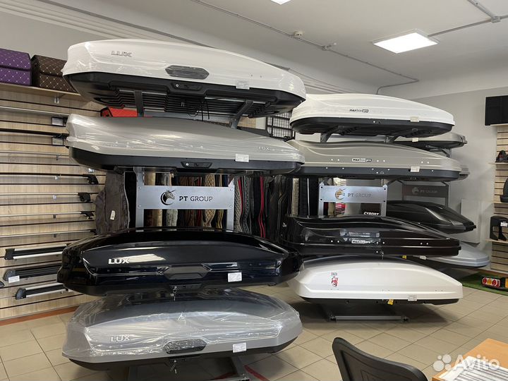 Автобокс Магнум 390 черный карбон на Vesta