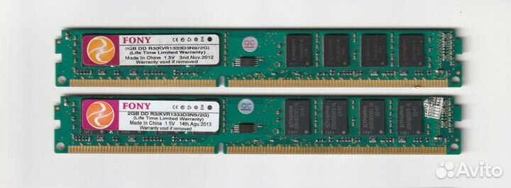 Память DDR2 по 2Gb и DDR3 по 2/4Gb