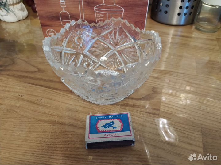 Хрустальная ваза, салатник