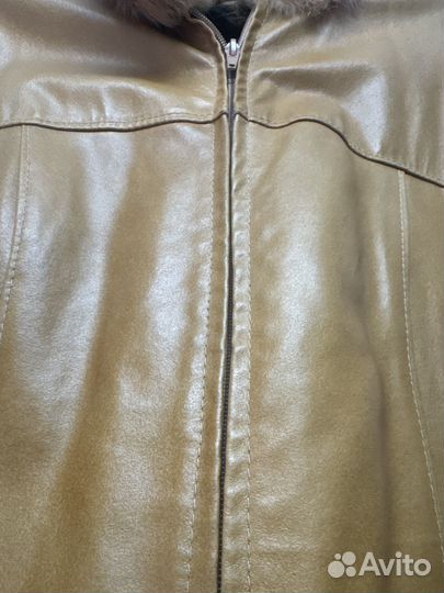 Куртка из натуральной кожи с мехом 44-46