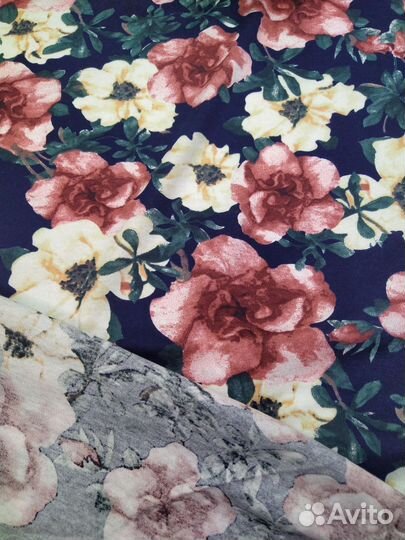 Хлопковое трикотажное полотно, отрез