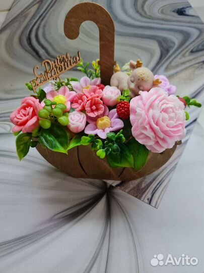 Букет цветов из мыла