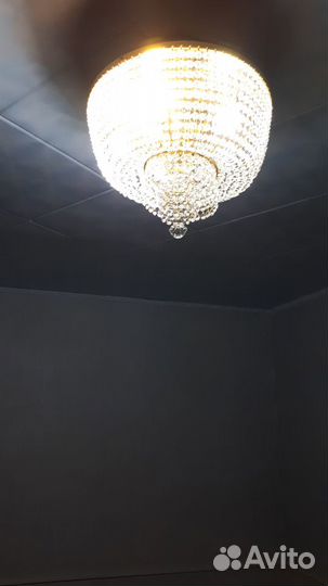Люстра хрустальная чехия бу
