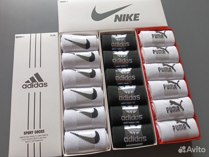 Мужские носки Nike Adidas