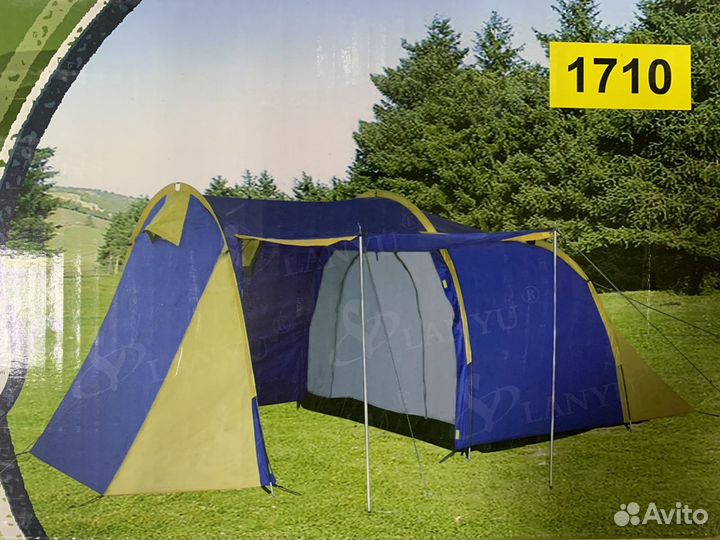Палатка туристическая 4 местная с большим тамбуром