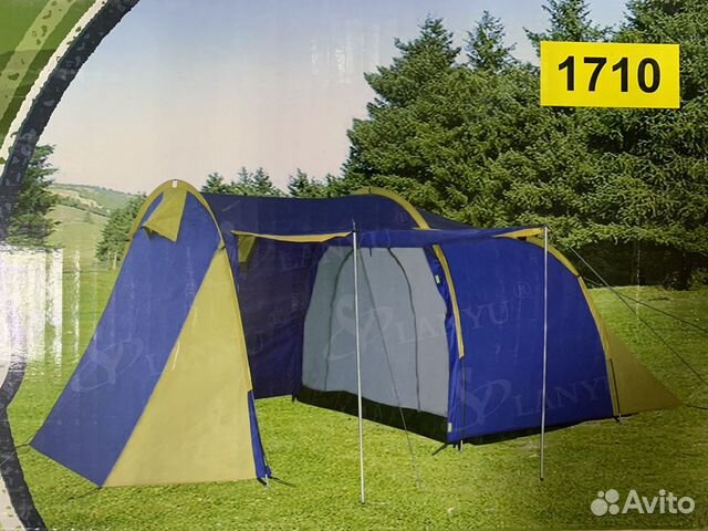 Палатка туристическая 4 местная с большим тамбуром