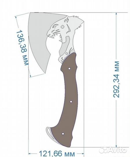 Топор кованный Барс