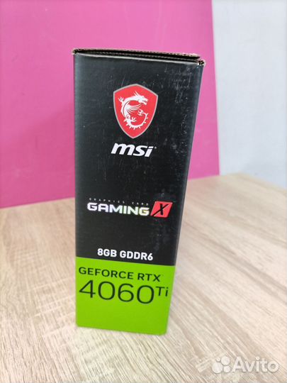 MSI Видеокарта GeForce RTX 4060 Ti 8 гб
