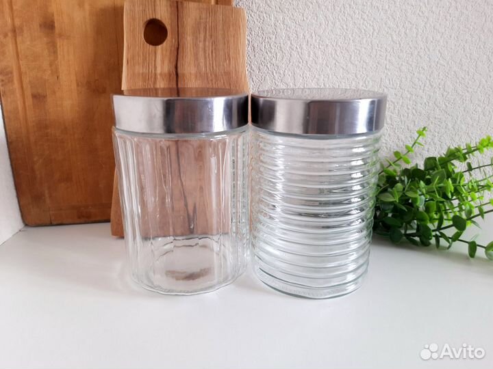 Банки для сыпучих продуктов стекло