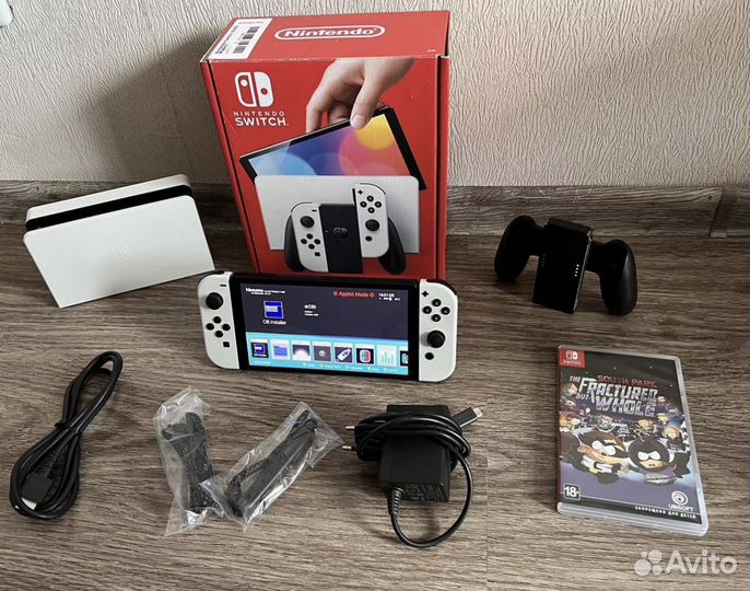 Прошитый Nintendo Switch Oled+128gb