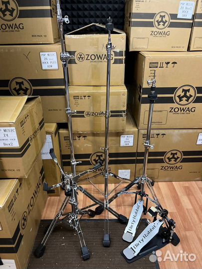 5шт комплект стоек и педали для ударной установки