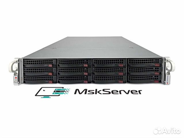 Сервер Supermicro 6028R-E1CR12T 2x E5-2667v4 128Gb